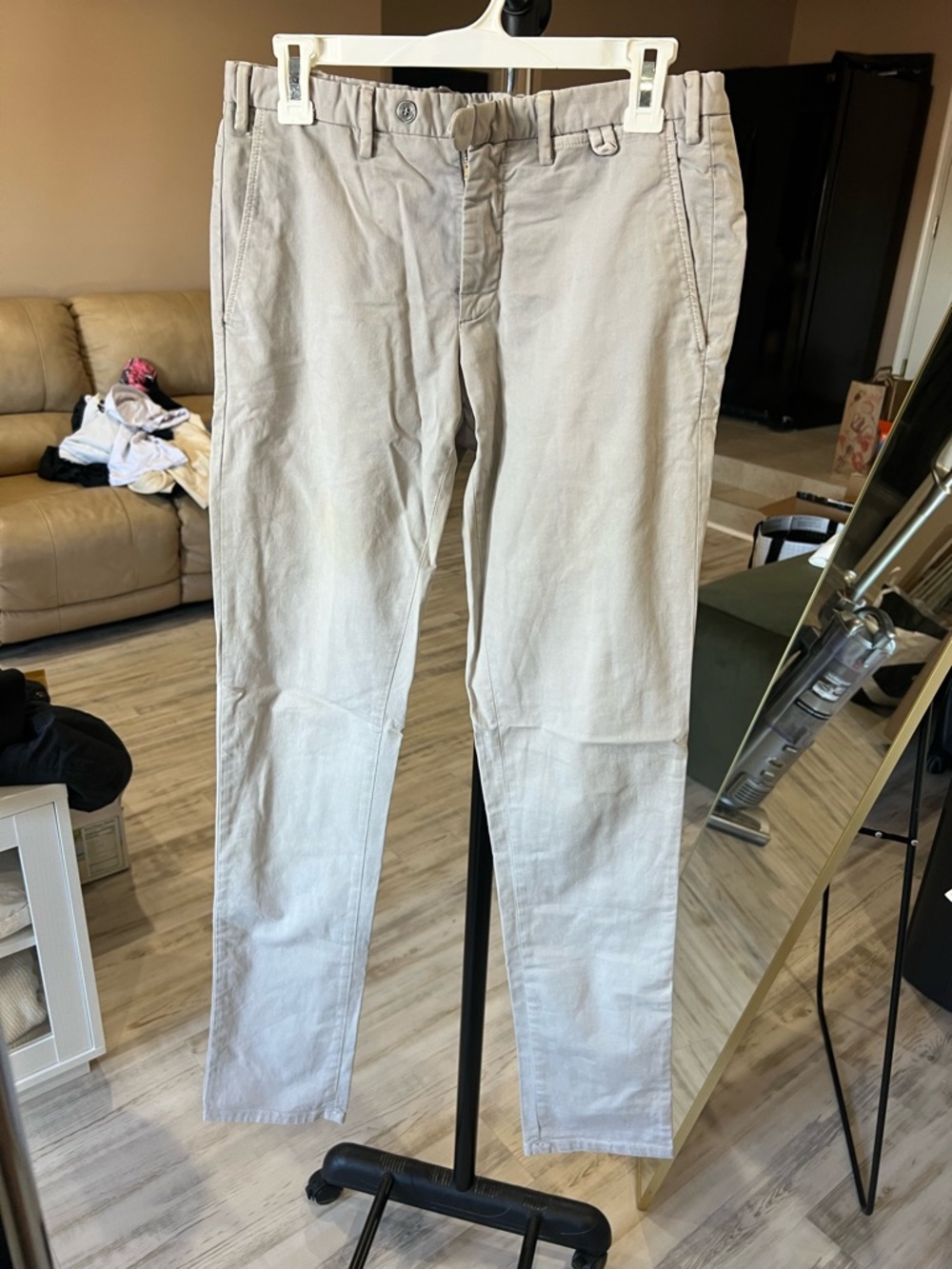 Men's EP Academy Eredi Pisanò Light Gray Chino Pants - Classic Casual Wear